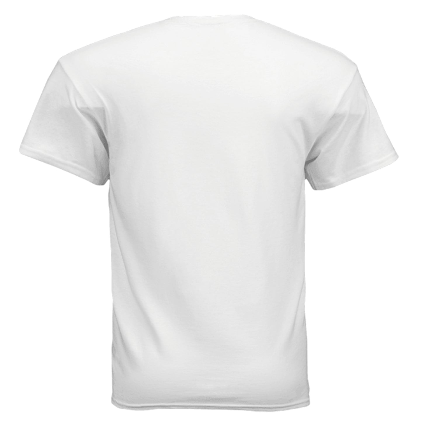 Daddy's Full Service vintage gas station graphic on white unisex heavy cotton tee, back view — Daddy Threads