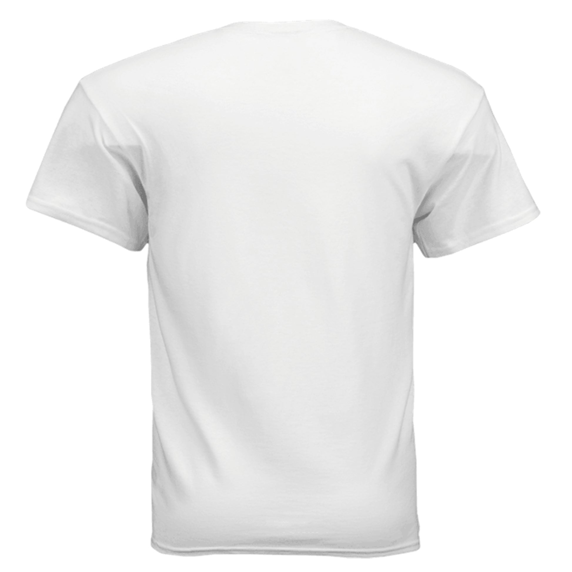 Daddy's Full Service vintage gas station graphic on white unisex heavy cotton tee, back view — Daddy Threads
