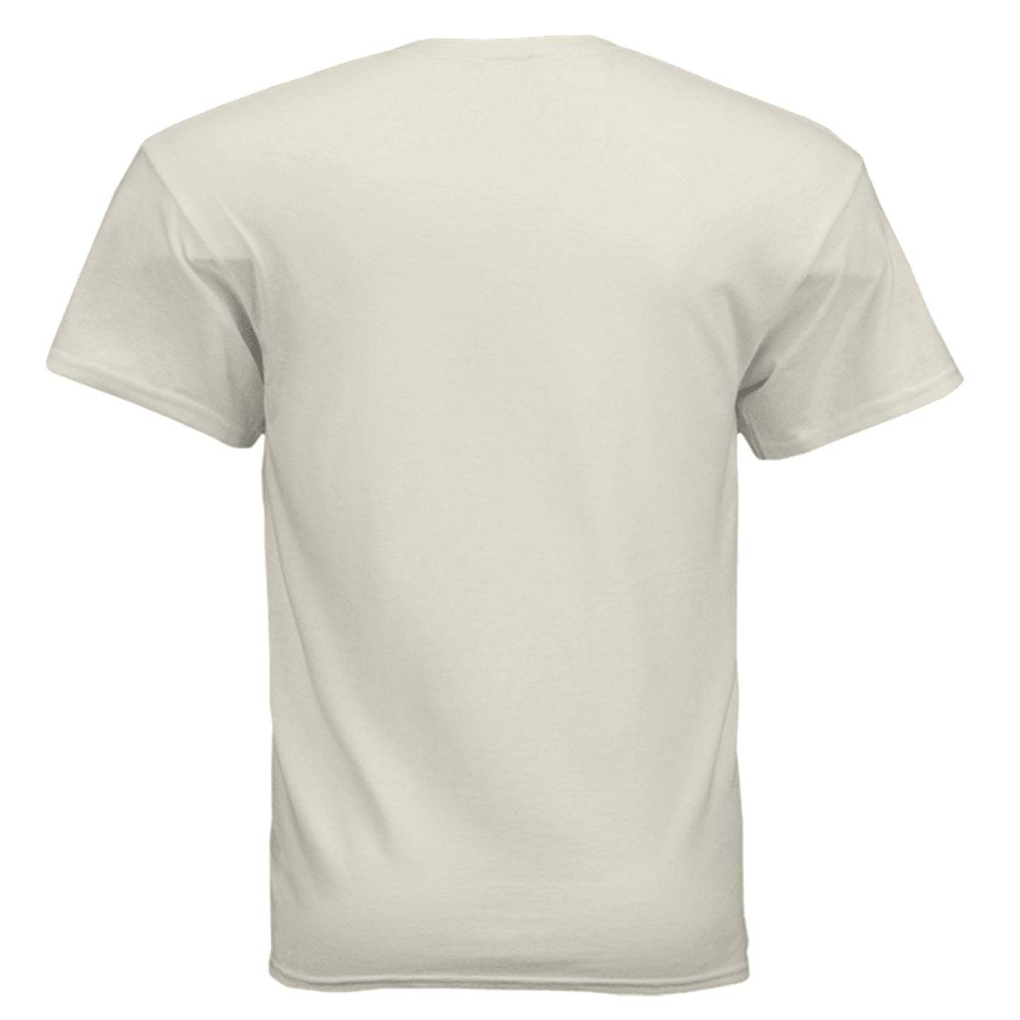 Daddy's Full Service vintage gas station graphic on natural unisex heavy cotton tee, back view — Daddy Threads