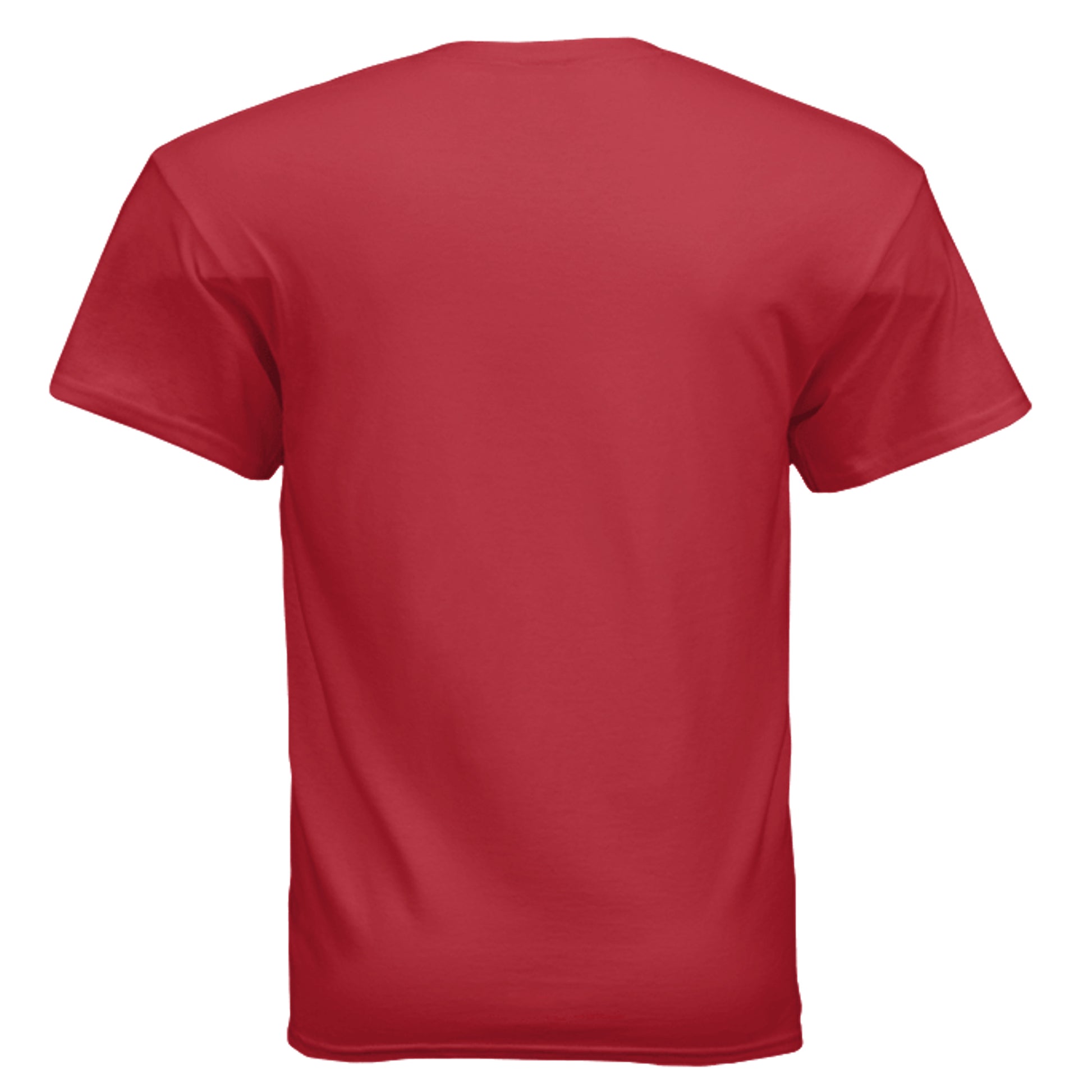 Daddy's Full Service vintage gas station graphic on red unisex heavy cotton tee, back view — Daddy Threads
