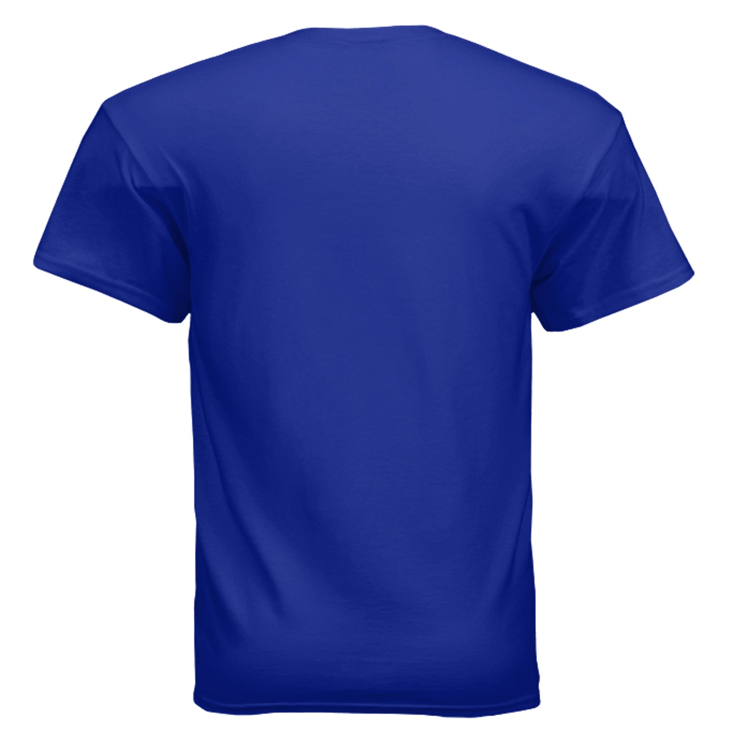 Daddy's Full Service vintage gas station graphic on royal unisex heavy cotton tee, back view — Daddy Threads