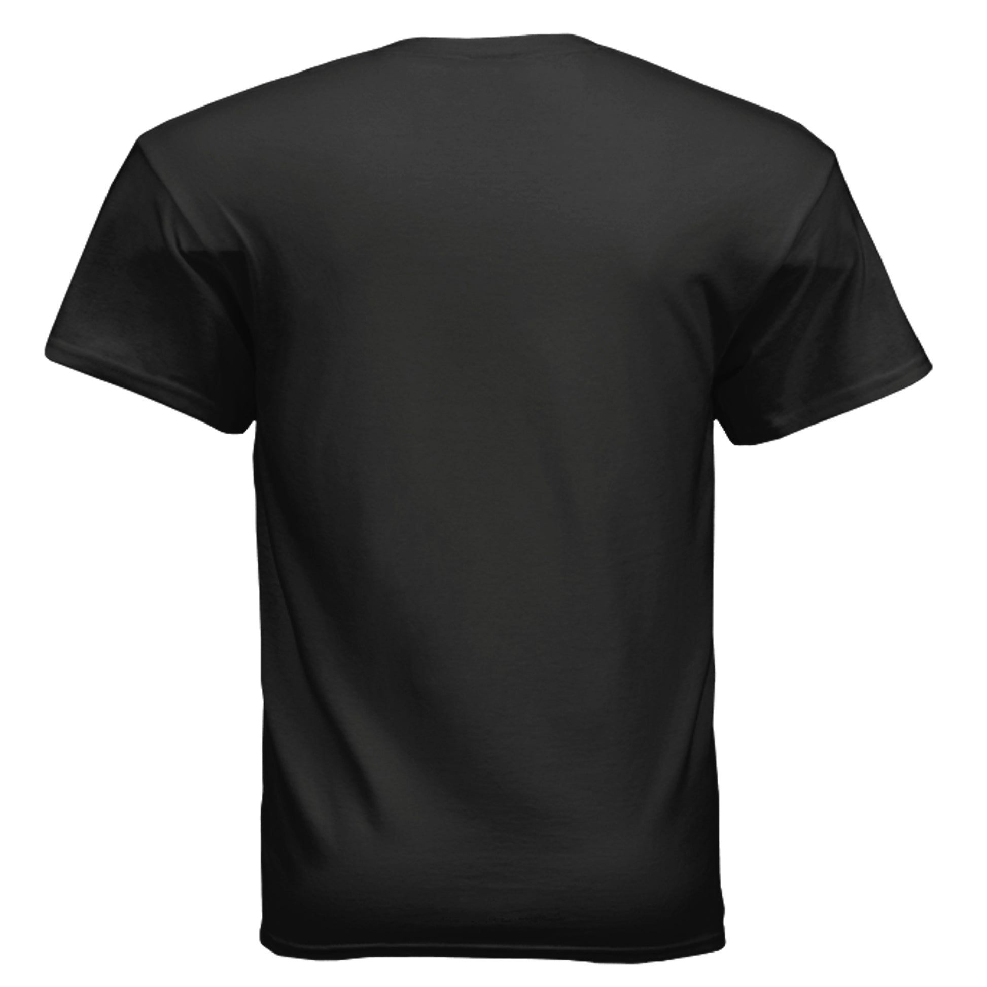 Blow Me birthday cupcake graphic on black unisex heavy cotton tee, back view — Daddy Threads