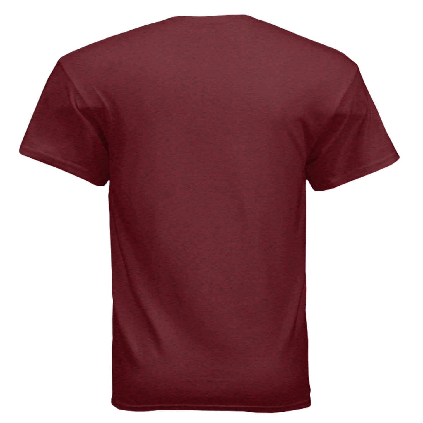 Blow Me birthday cupcake graphic on antique cherry red unisex heavy cotton tee, back view — Daddy Threads