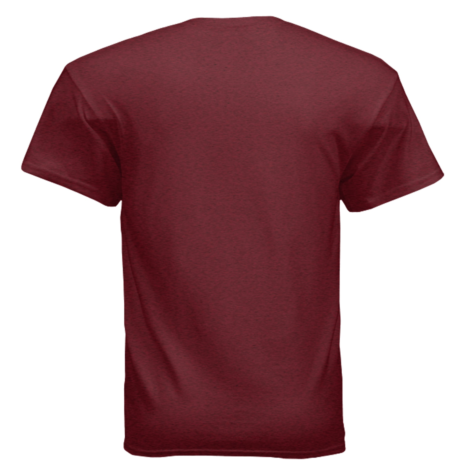 Blow Me birthday cupcake graphic on antique cherry red unisex heavy cotton tee, back view — Daddy Threads