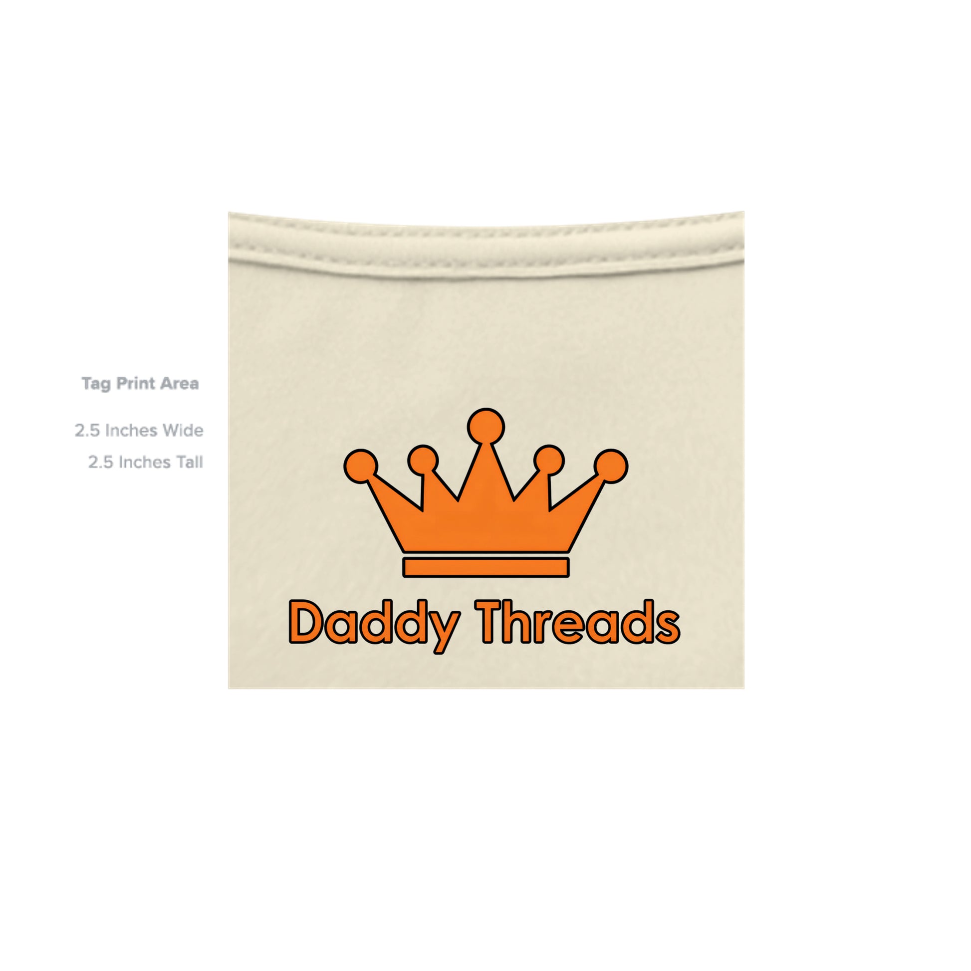 Llamaste yoga llama graphic on off white unisex heavy cotton tee, inside neck tag detail — Daddy Threads