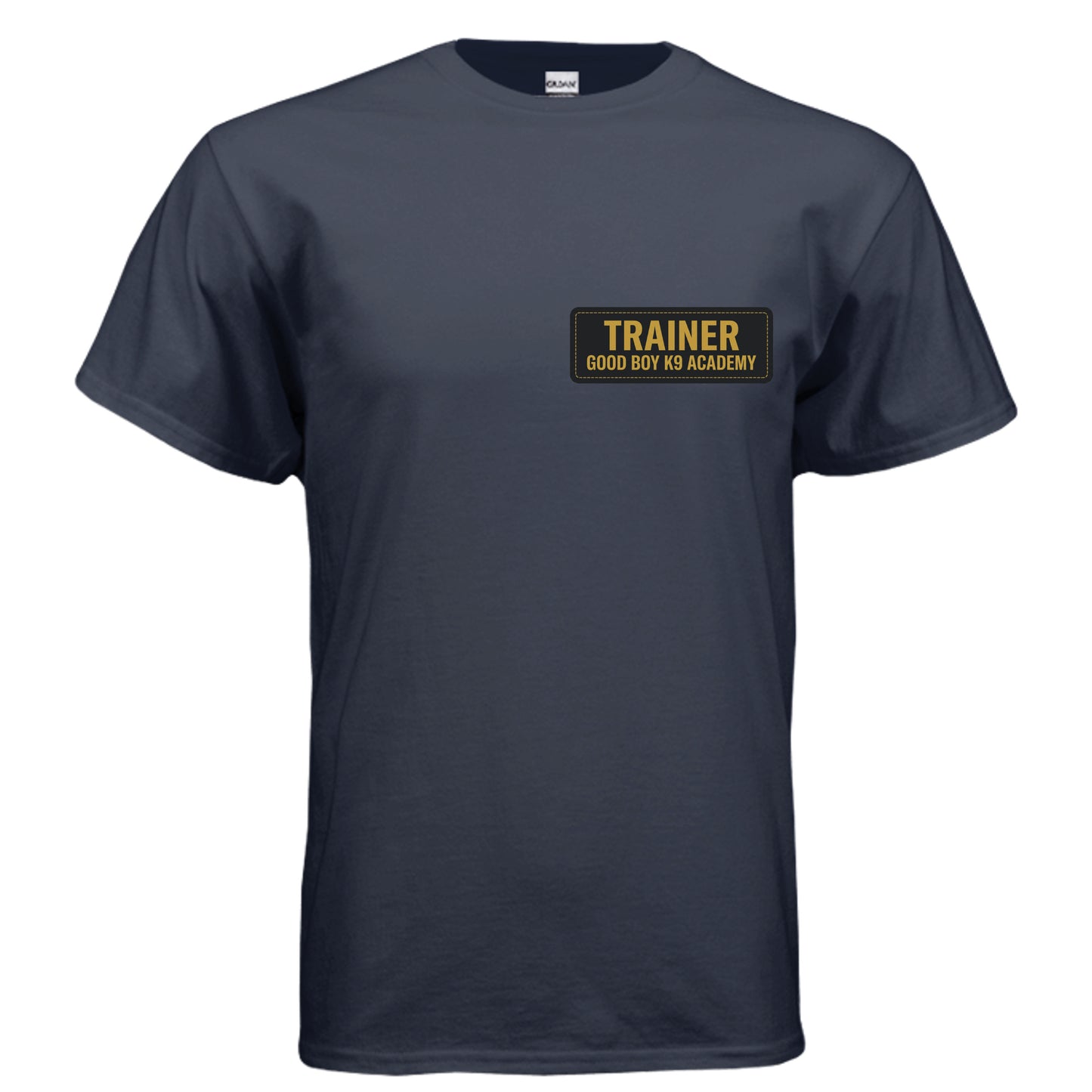 Top Dog Good Boy K-9 Academy graphic on navy unisex heavy cotton tee — Daddy Threads